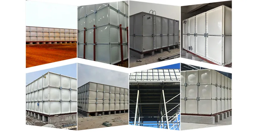 sectional water storage tank